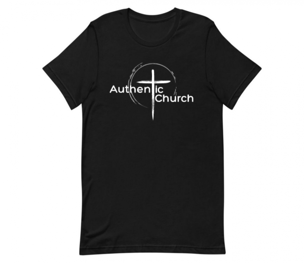 Official Church T-Shirt with Motto on Back