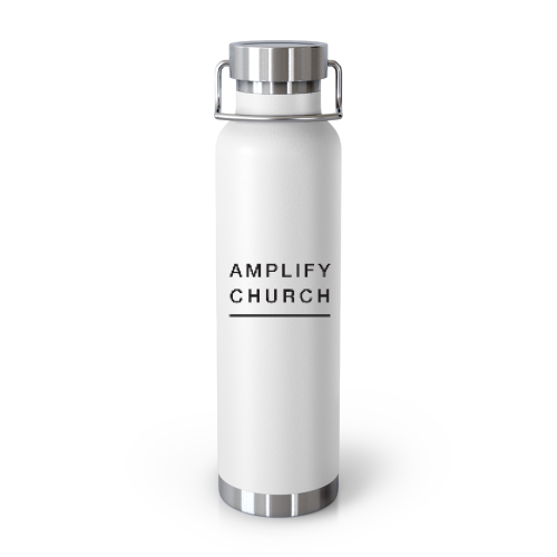 Amplify Church logo water bottle