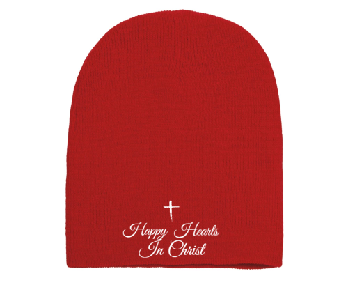 Happy Hearts in Christ Beanie
