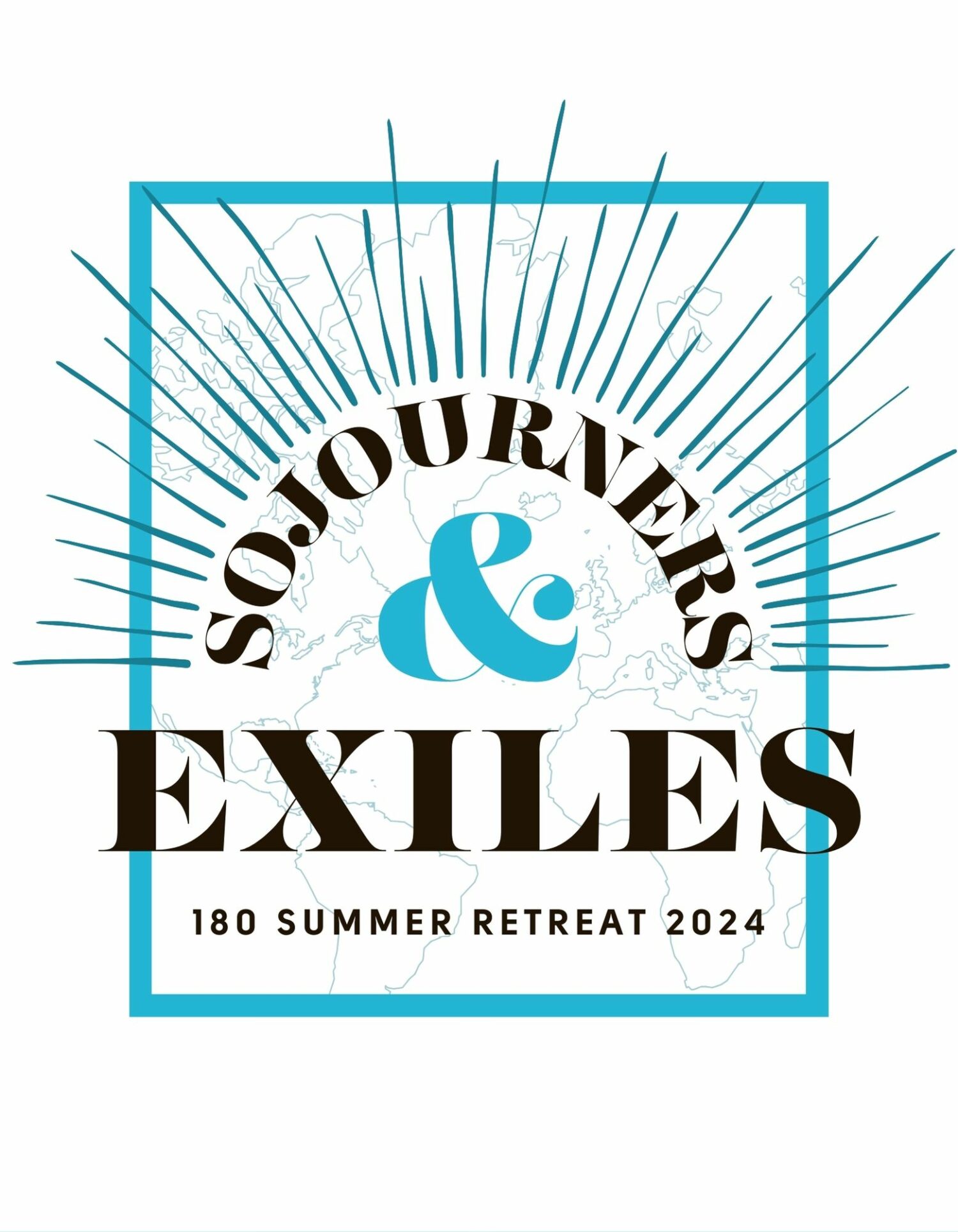 3. 180 Summer Retreat 2024 - Sojourners & Exiles (front), 1 Peter 2:9 (back) BLUE - Image 2