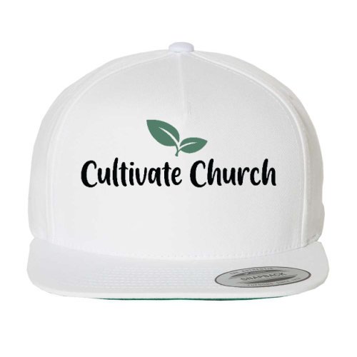 Cultivate Church Snapback Cap - White