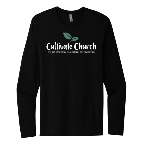 Cultivate Church Long-Sleeved T-Shirt - Black