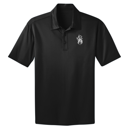 The POW Flame Unisex Polo (Color, Embroidered)