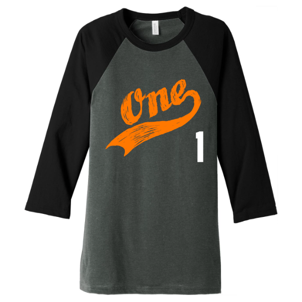 Bella Canvas Unisex 3/4-Sleeve Baseball Tee