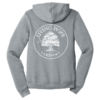 Living Hope Lakeport Unisex Fleece Full-Zip Hoodie Dark Athletic Grey Back Round Logo Design