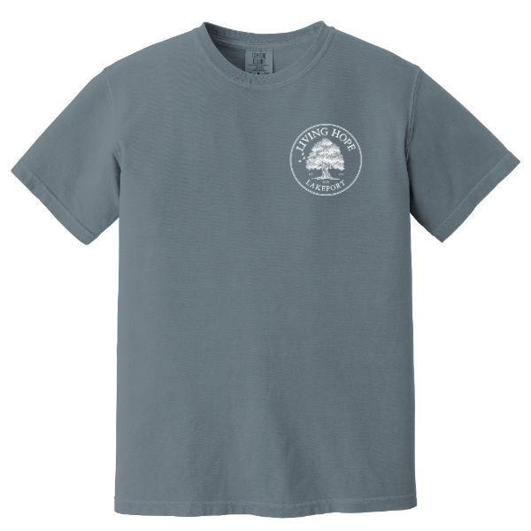 Living Hope Lakeport NH Heavyweight Tee Granite Front