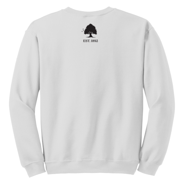 Living Hope Lakeport Monogram Crewneck Sweatshirt White Back Tree with EST 1892