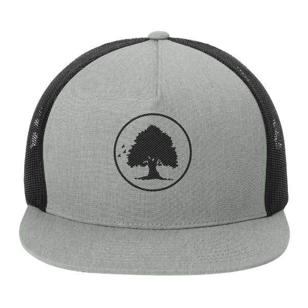 Tree Crest Classic Trucker Mesh Back Cap Grey Black