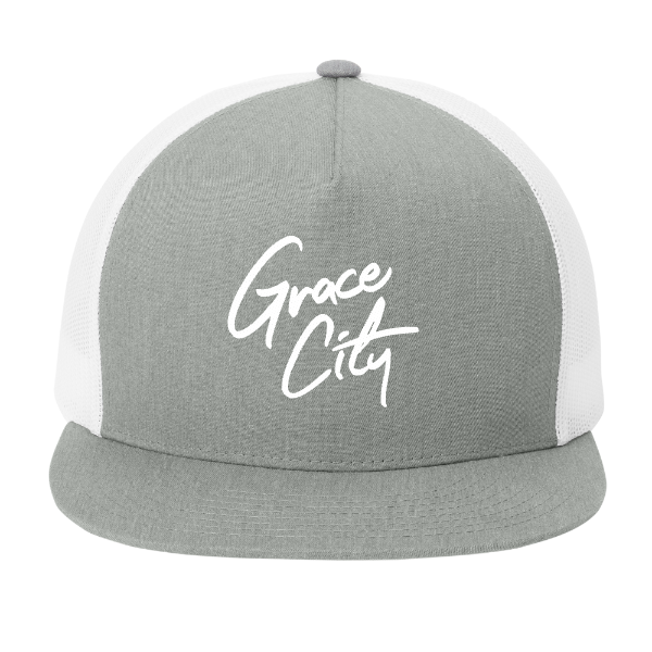 Sport-Tek YP Classics 5-Panel Classic Trucker Mesh Back Cap