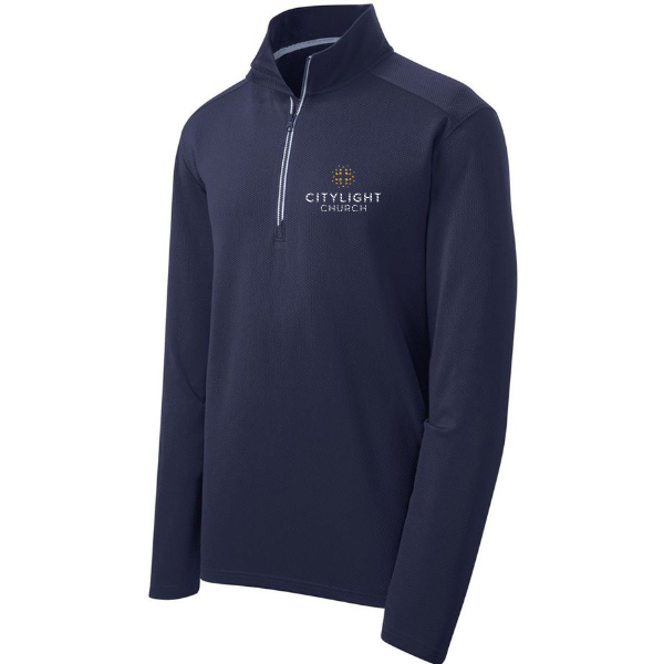 Sport-Tek Sport-Wick Textured 1/4-Zip Pullover