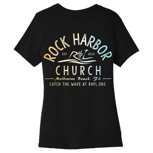 Rock Harbor Church Sunset Womans Tee