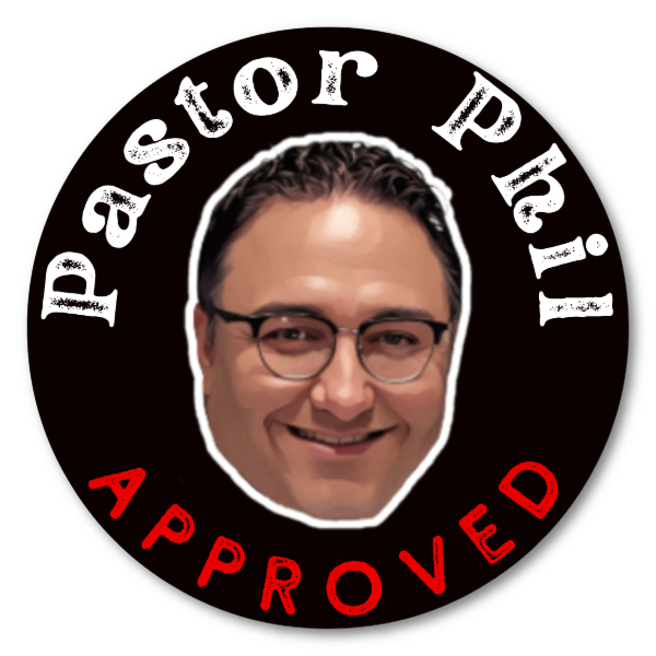 Pastor Phil 2 - Custom Diecut Sticker