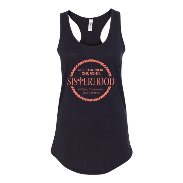 Rock Harbor Sisterhood – "Building Connection for a Lifetime" Women’s Ideal Sport Racerback Tank
