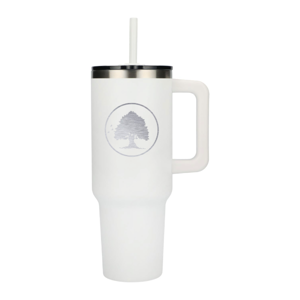 LHL Tree 40 oz Insulated Tumbler White