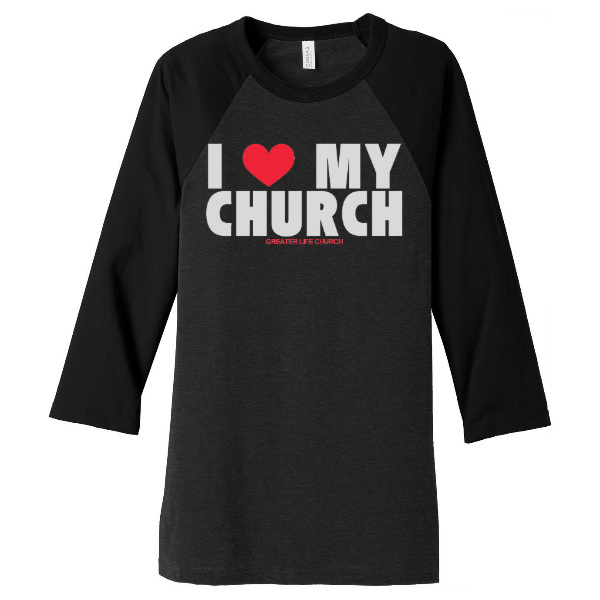 I Love My Church 3/4-Sleeve
