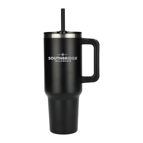 Southbridge Badge Engraved 40oz Vaccuum Insulated Travel Tumbler