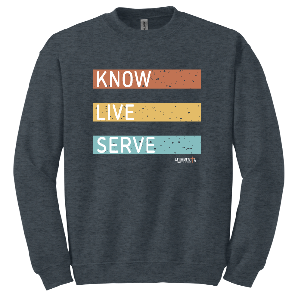 Adult Know Live Serve Crewneck Sweatshirt