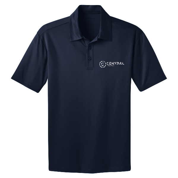 Navy Port Authority Silk Touch Performance Polo