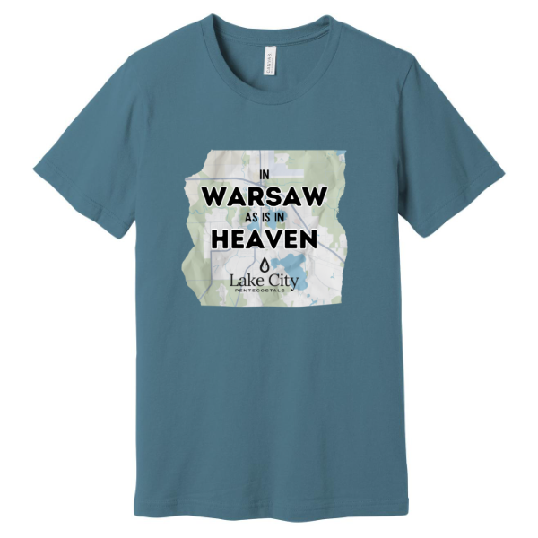 Lake City Pentecostals Map - Bella Canvas Unisex Jersey Short Sleeve Tee