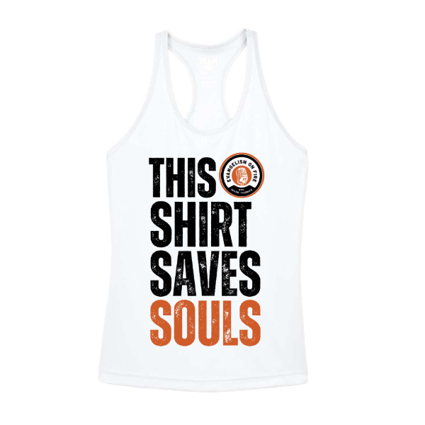 Ladies Zone Performance Racerback Tank - Black and Orange
