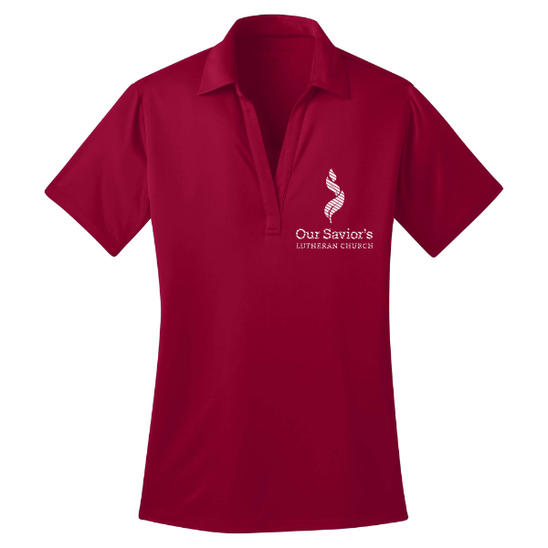 Our Savior's Ladies Silk Touch Performance Polo