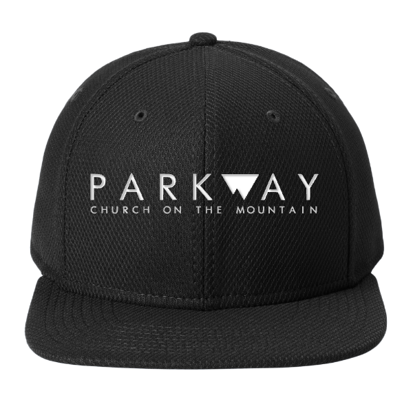 Parkway White Logo New Era Flat Bill Snapback Cap