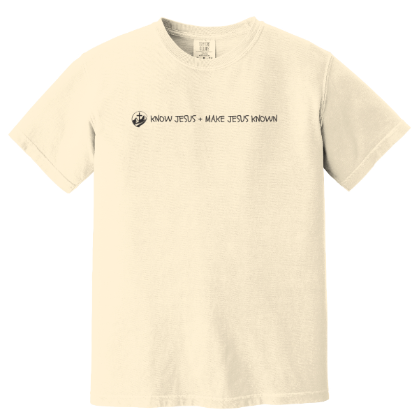 "Know Jesus + Make Jesus Known" Script Tee