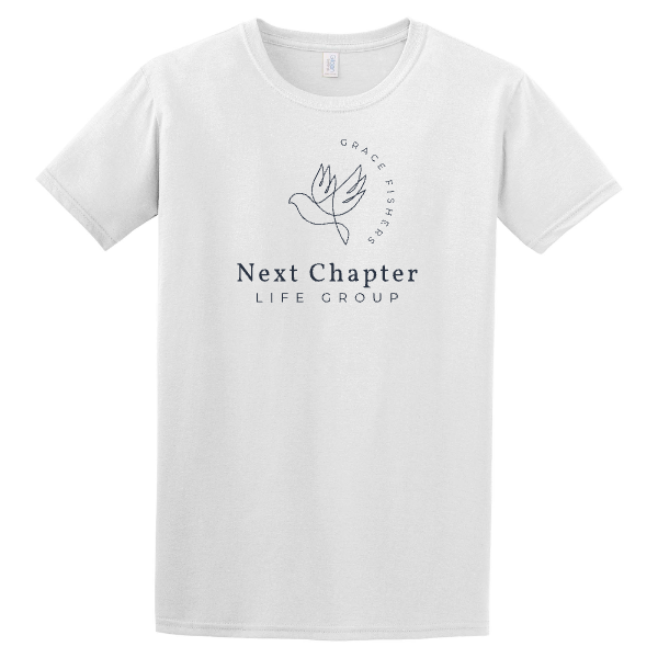 Next Chapter Softstyle Tee (Navy Logo)