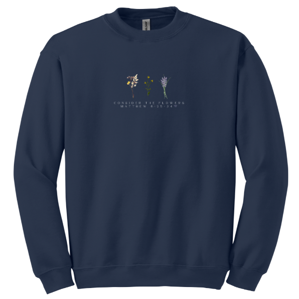 Women's Consider The Flowers Matthew 6 Crewneck