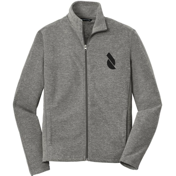 Port Authority Heather Microfleece Full-Zip Jacket