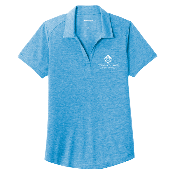 Ladies Sport-Tek PosiCharge Tri-Blend Wicking Polo