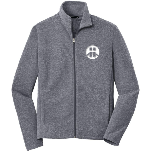 Port Authority Heather Microfleece Full-Zip Jacket