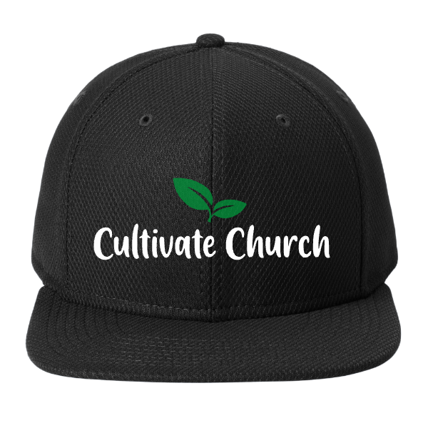 Cultivate Church Flat Bill Snapback Cap – Dark Colors
