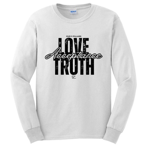 Three Pillars (Black Print) Long Sleeve Tee