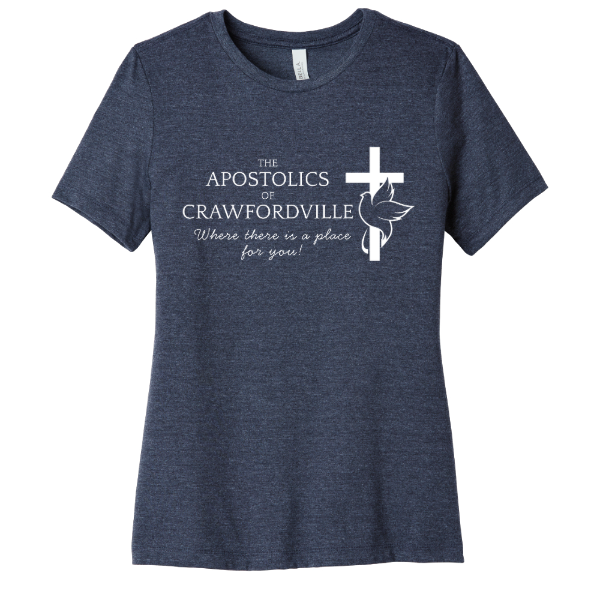 Front Logo Only Bella Canvas Women's Relaxed CVC Tee