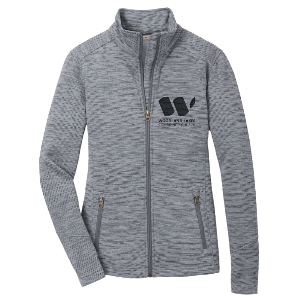 Port Authority Ladies Digi Stripe Fleece Jacket