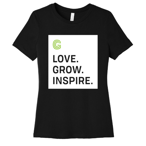 Women's Love Grow Inspire Block Short Sleeve Tee