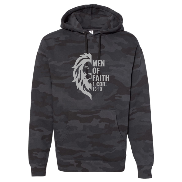 MEN OF FAITH HOODIE / Heavyweight Hooded Sweatshirt
