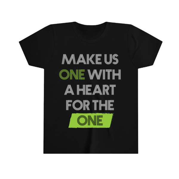 Youth For the ONE "Unite Us" Lyrics Short Sleeve Tee