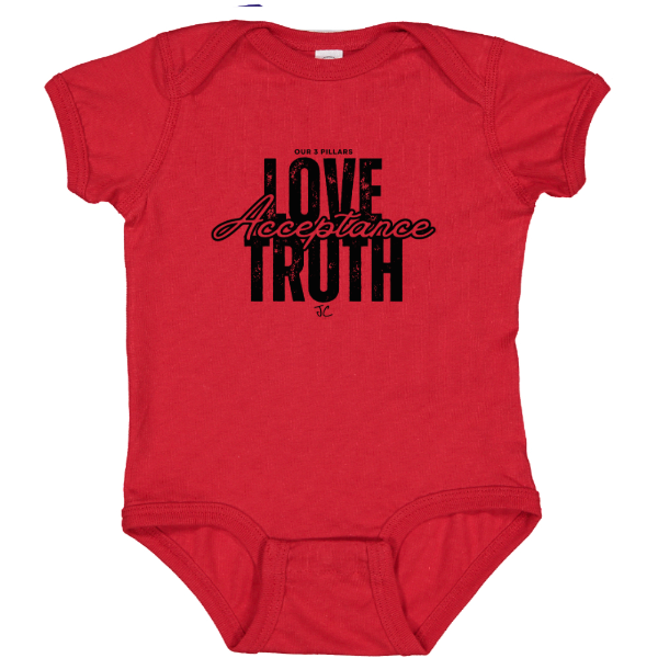 Three Pillars (Black Print) Infant Bodysuit