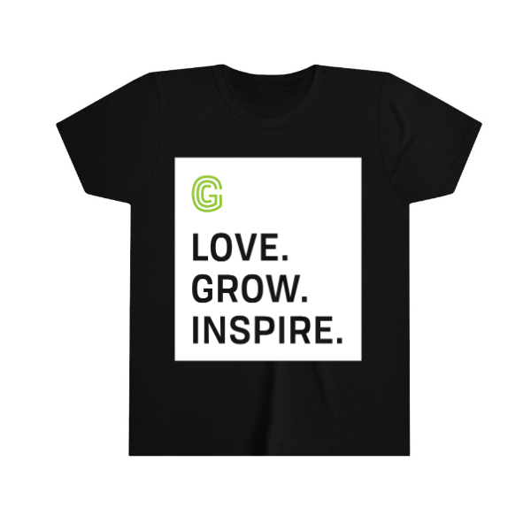 Youth Love Grow Inspire Block Short Sleeve Tee