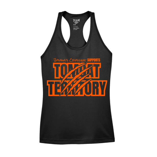 JC x Tomcats (Orange) Ladies' Racerback Tank