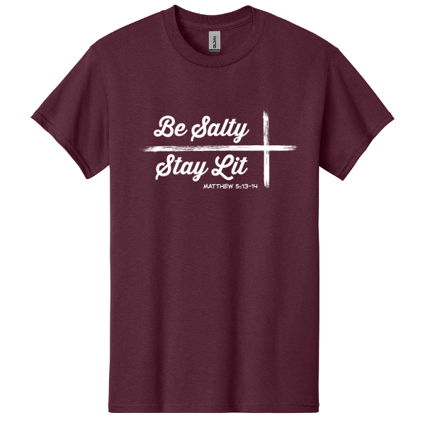 Gildan Ladies Heavy Cotton T-Shirt - Be Salty-Stay Lit
