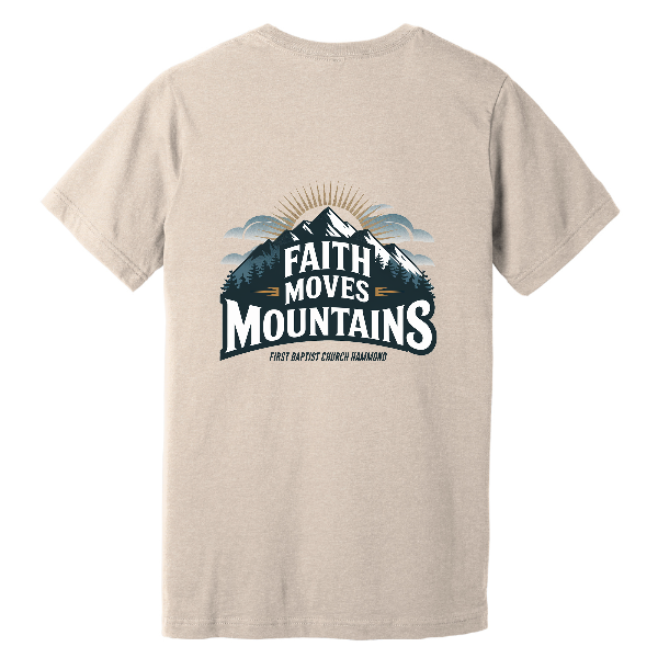 "Faith Moves Mountains" FBC Unisex Heather Short Sleeve Tee