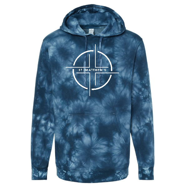 Midweight Tie-Dyed Hooded Sweatshirt