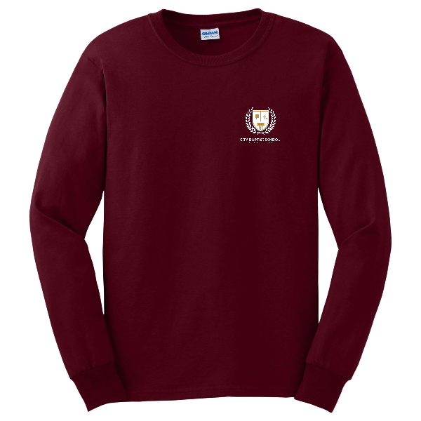 City Baptist School Overcomer Cotton Long Sleeve Tee
