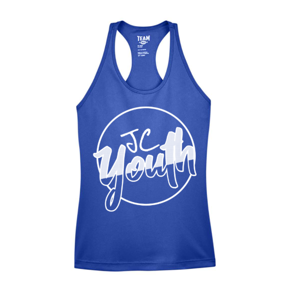 JC Youth One-Color Logo Ladies' Racerback Tank