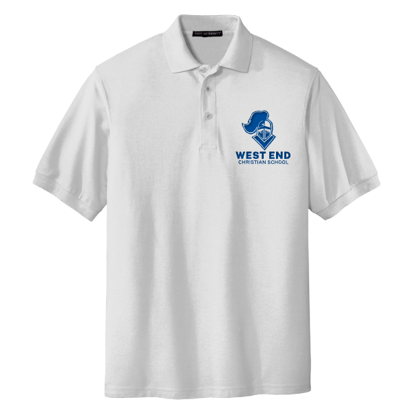 WECS White Embroidered Polo