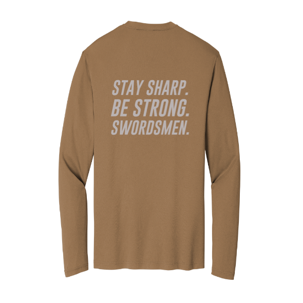 Hammond Baptist Schools "Stay Sharp" Classic Crest Long Sleeve Tee