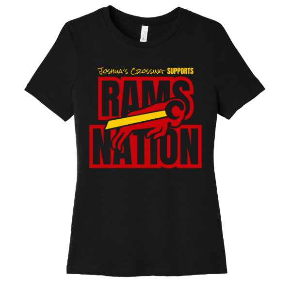 JC x Rams (Red + Yellow) Women's Relaxed Tee